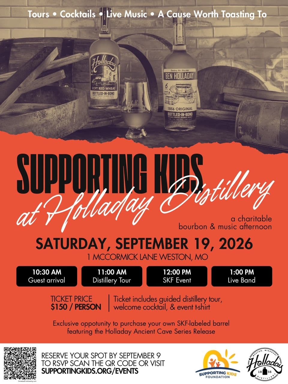 Supporting Kids Foundation at Holladay Distillery